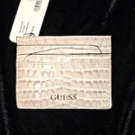 NWT Guess Women’s Shell Color Leather Credit Cards Card holder Wallet